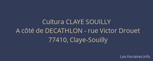 Cultura CLAYE SOUILLY