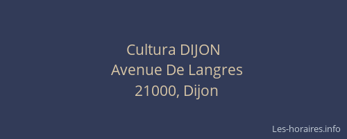 Cultura DIJON