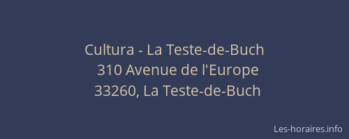Cultura - La Teste-de-Buch