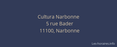 Cultura Narbonne