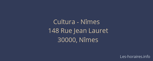 Cultura - Nîmes