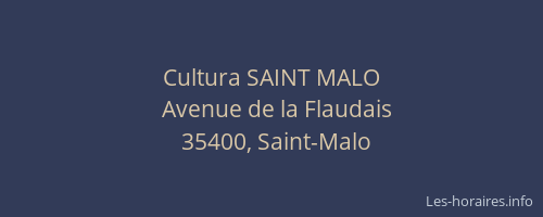 Cultura SAINT MALO