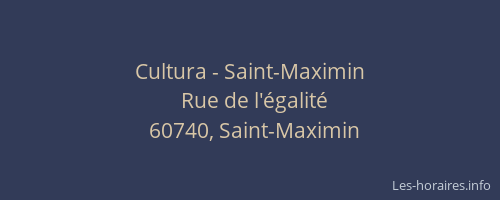 Cultura - Saint-Maximin