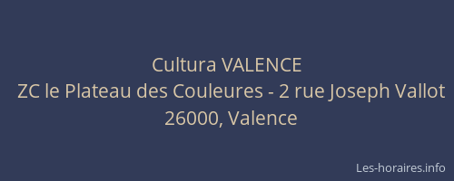 Cultura VALENCE