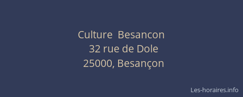 Culture  Besancon