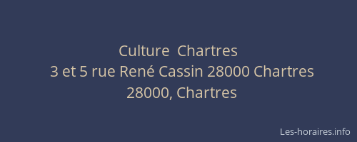 Culture  Chartres