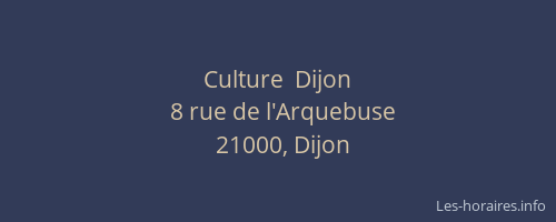 Culture  Dijon