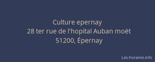Culture epernay