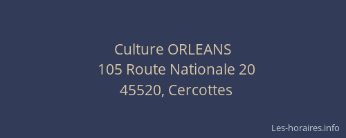 Culture ORLEANS