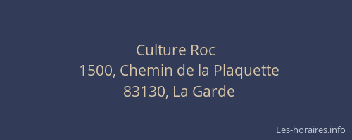Culture Roc