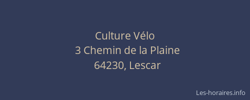 Culture V&eacute;lo