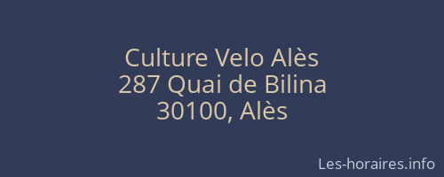 Culture Velo Alès