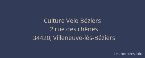 Culture Velo Béziers