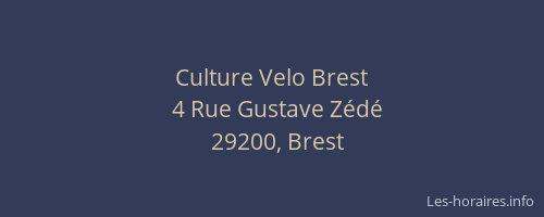Culture Velo Brest