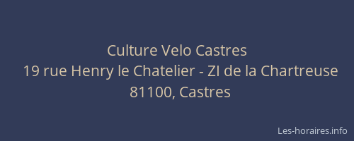 Culture Velo Castres