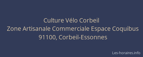 Culture Vélo Corbeil
