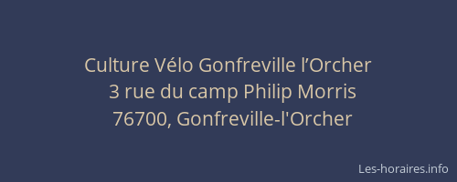 Culture Vélo Gonfreville l’Orcher