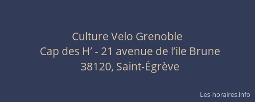 Culture Velo Grenoble