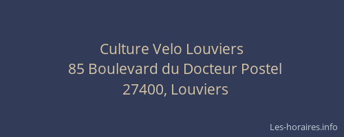 Culture Velo Louviers