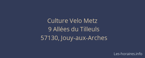 Culture Velo Metz