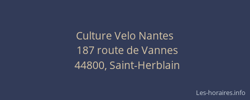 Culture Velo Nantes