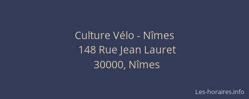 Culture Vélo - Nîmes
