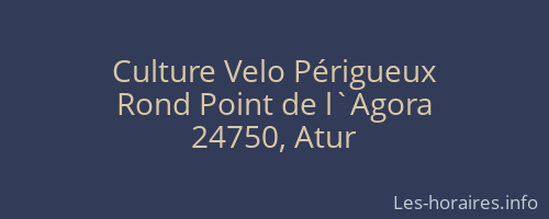 Culture Velo Périgueux