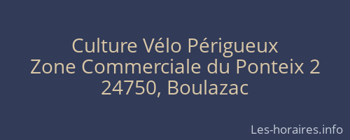 Culture Vélo Périgueux