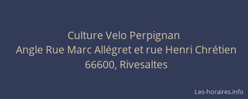 Culture Velo Perpignan