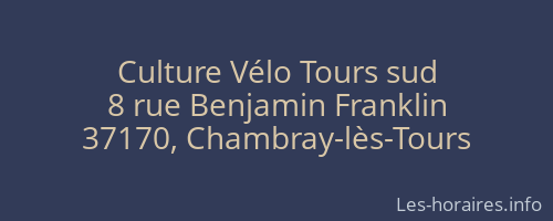 Culture Vélo Tours sud