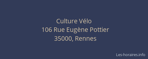 Culture Vélo