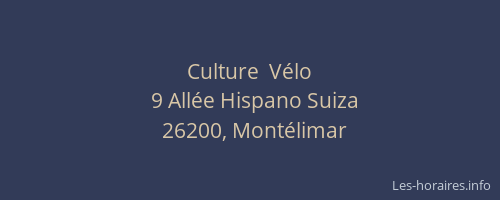 Culture  Vélo