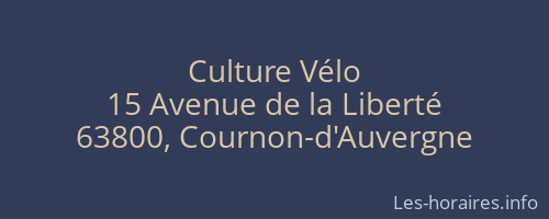 Culture Vélo
