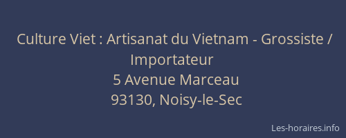 Culture Viet : Artisanat du Vietnam - Grossiste / Importateur
