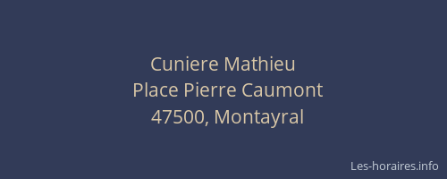 Cuniere Mathieu