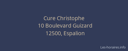 Cure Christophe
