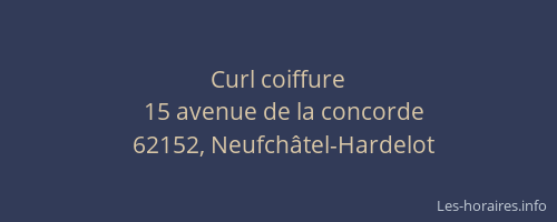 Curl coiffure