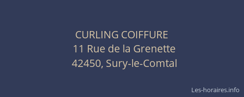 CURLING COIFFURE