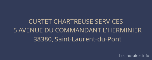 CURTET CHARTREUSE SERVICES