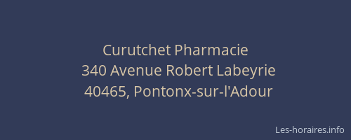 Curutchet Pharmacie