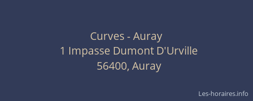Curves - Auray