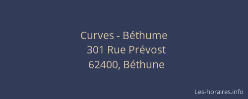 Curves - Béthume
