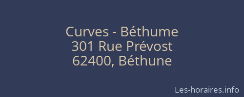 Curves - Béthume