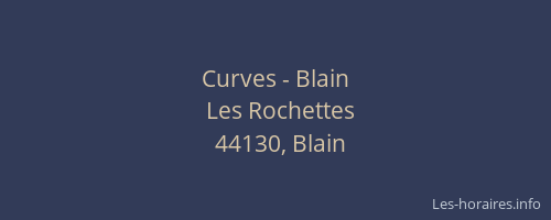 Curves - Blain
