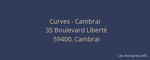 Curves - Cambrai