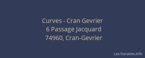 Curves - Cran Gevrier