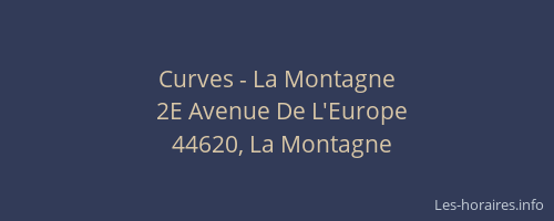 Curves - La Montagne