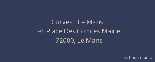 Curves - Le Mans