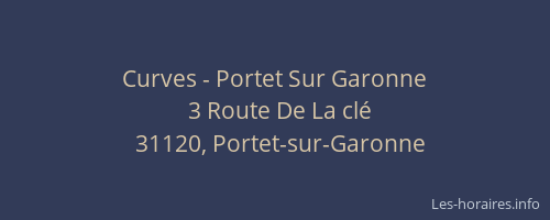 Curves - Portet Sur Garonne