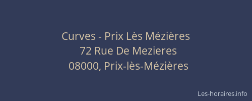 Curves - Prix Lès Mézières